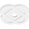 Ekena Millwork Charlotte Architectural Grade PVC Ceiling Medallion, 16"OD x 3"ID x 6 1/4"C x 1"P, One-Piece CMP16CE-03000 - alternate 2